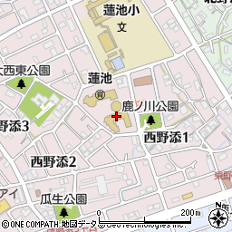 播磨町立幼稚園蓮池幼稚園周辺の地図