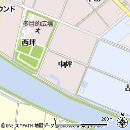 愛知県豊橋市大山町中坪周辺の地図