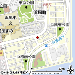 兵庫県芦屋市浜風町19-14周辺の地図