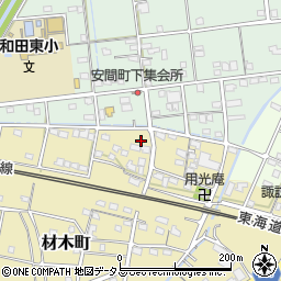 静岡県浜松市中央区材木町95周辺の地図