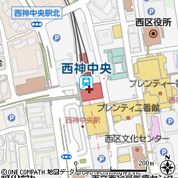 兵庫県神戸市西区周辺の地図