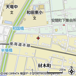静岡県浜松市中央区材木町126周辺の地図