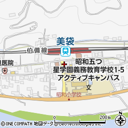 美袋駅周辺の地図