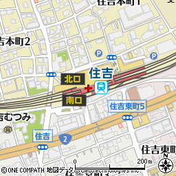 セブンイレブンハートインＪＲ住吉駅改札内店周辺の地図