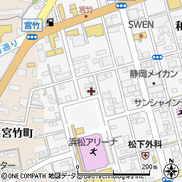 ミツイコーポレーション浜松支社周辺の地図