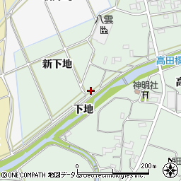 愛知県豊橋市高田町下地周辺の地図