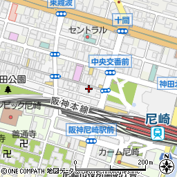 餃子の王将 阪神尼崎店周辺の地図