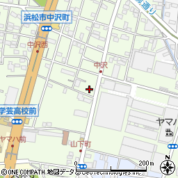 浜松中沢郵便局周辺の地図