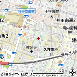 兵庫県尼崎市西本町8丁目380周辺の地図