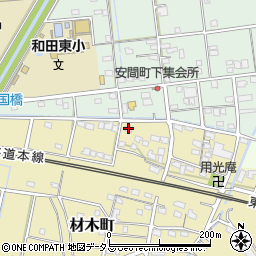 静岡県浜松市中央区材木町99周辺の地図