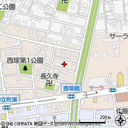 静岡県浜松市中央区西塚町323周辺の地図