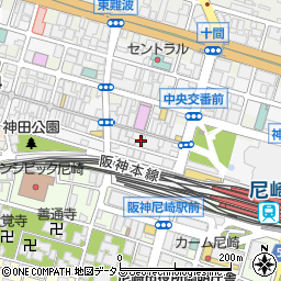 有限会社丸高尼崎本店周辺の地図