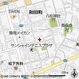静岡県浜松市中央区和田町533周辺の地図