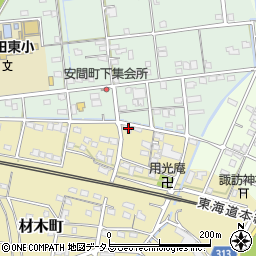 静岡県浜松市中央区材木町65周辺の地図