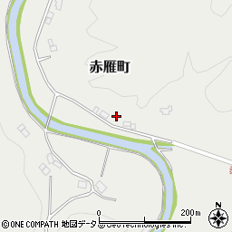 島根県益田市赤雁町周辺の地図