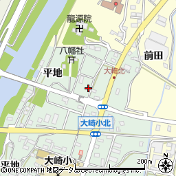 愛知県豊橋市大崎町東里中24周辺の地図