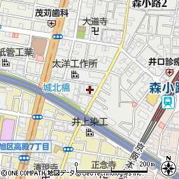 セブンイレブン大阪森小路１丁目店周辺の地図