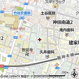 兵庫県尼崎市西本町8丁目343周辺の地図