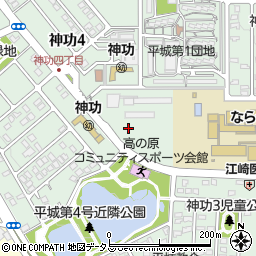 奈良県奈良市神功周辺の地図