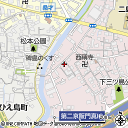 寺浦ガーゼ製品三ツ島工場周辺の地図