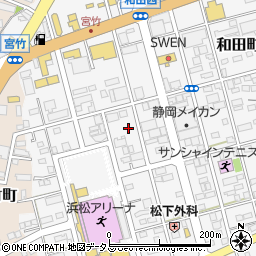 静岡県浜松市中央区和田町857周辺の地図