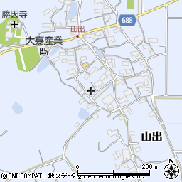 三重県伊賀市山出870周辺の地図