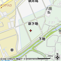 愛知県豊橋市高田町新下地周辺の地図