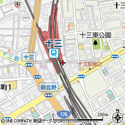 小皿式中華酒場　十三好(ハオ)周辺の地図