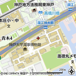 神戸大学海事科学部周辺の地図