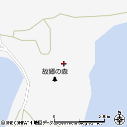 愛知県西尾市一色町佐久島富士山周辺の地図