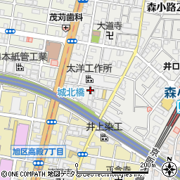 〒535-0013 大阪府大阪市旭区森小路の地図