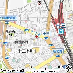 買取専門店大吉・十三駅前店周辺の地図