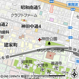 兵庫県尼崎市神田南通1丁目32周辺の地図