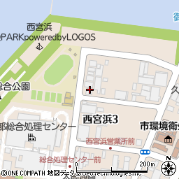 株式会社西宮カーゴ　整備工場周辺の地図