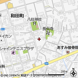 静岡県浜松市中央区和田町周辺の地図