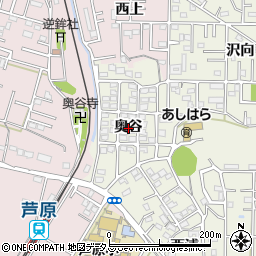 愛知県豊橋市西高師町奥谷周辺の地図