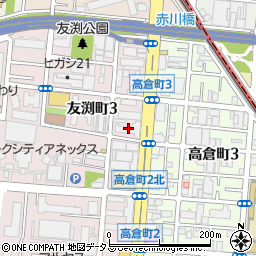 弁天館ペット同伴旅館　大阪営業所周辺の地図
