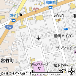 静岡県浜松市中央区和田町836周辺の地図