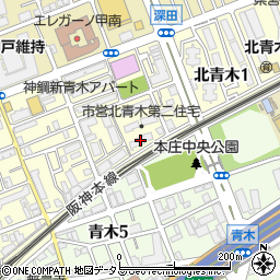 神戸市営北青木第２住宅周辺の地図