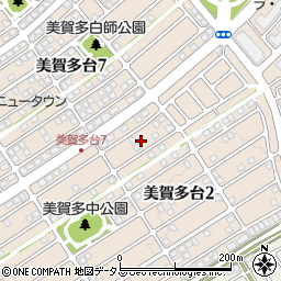 兵庫県神戸市西区美賀多台2丁目5周辺の地図