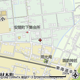 静岡県浜松市中央区安間町632周辺の地図
