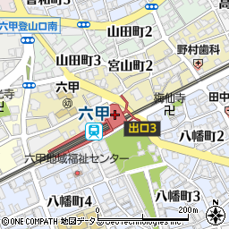 コクミンドラッグ阪急六甲店周辺の地図