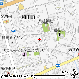 静岡県浜松市中央区和田町548周辺の地図