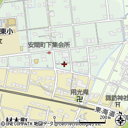 静岡県浜松市中央区安間町634周辺の地図