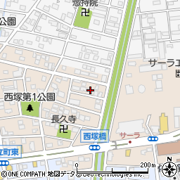 静岡県浜松市中央区西塚町324周辺の地図