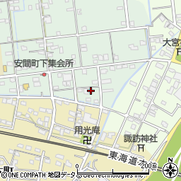 静岡県浜松市中央区安間町600周辺の地図