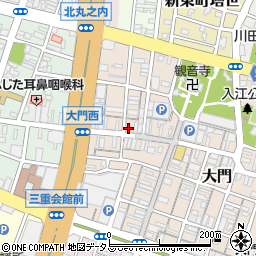 三重県津市大門22-3周辺の地図