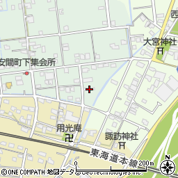 静岡県浜松市中央区安間町588周辺の地図