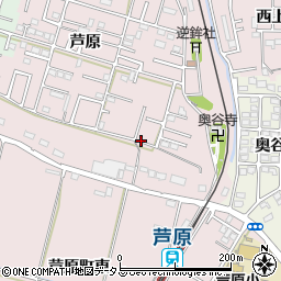愛知県豊橋市芦原町周辺の地図