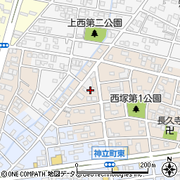 静岡県浜松市中央区西塚町318周辺の地図